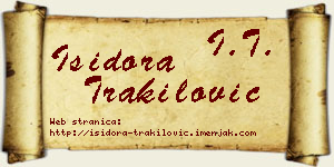 Isidora Trakilović vizit kartica